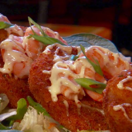 Fried Green Tomatoes with Shrimp and Remoulade Sauce